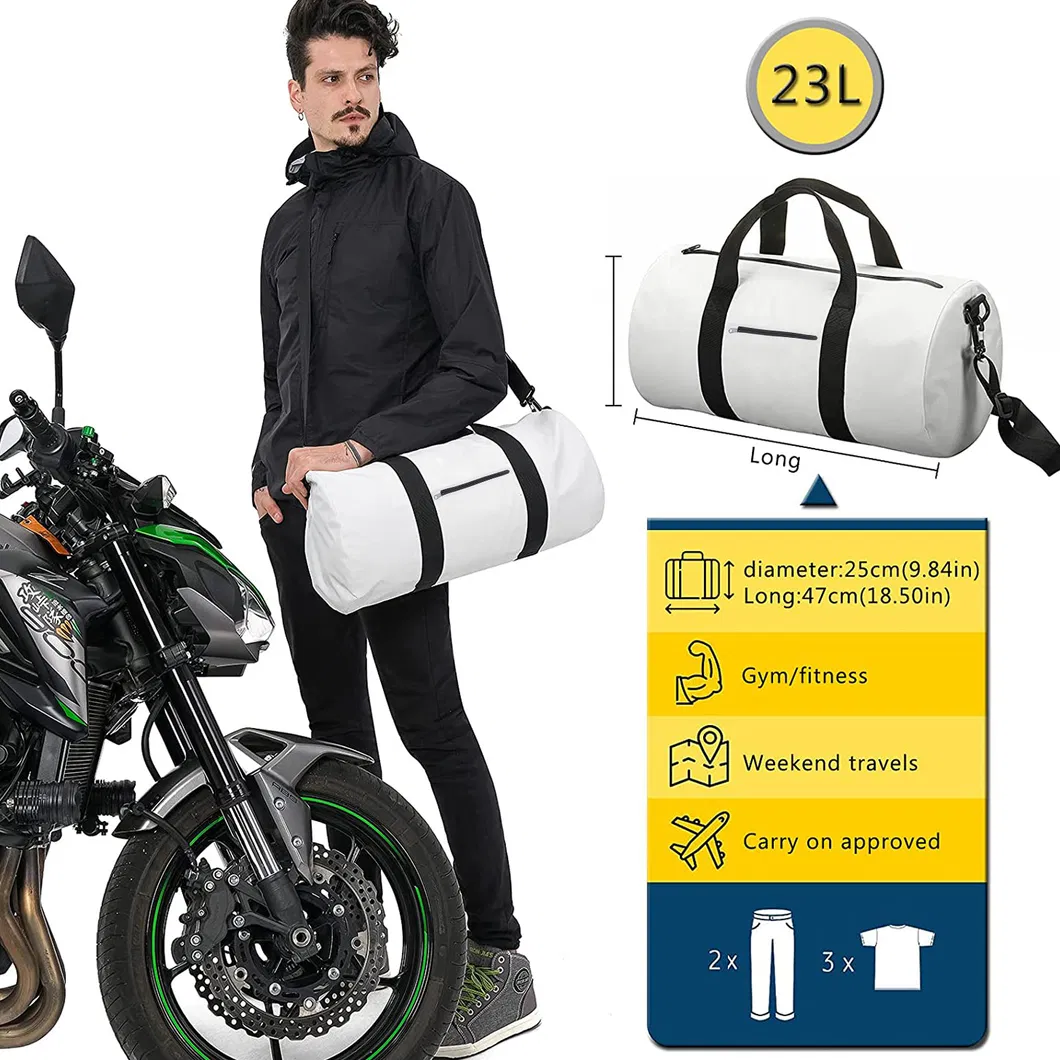 Leyi High Quality Portable Foldable Waterproof Fishing Dry Backpack Duffel Custom Motorcycle Tail Bag