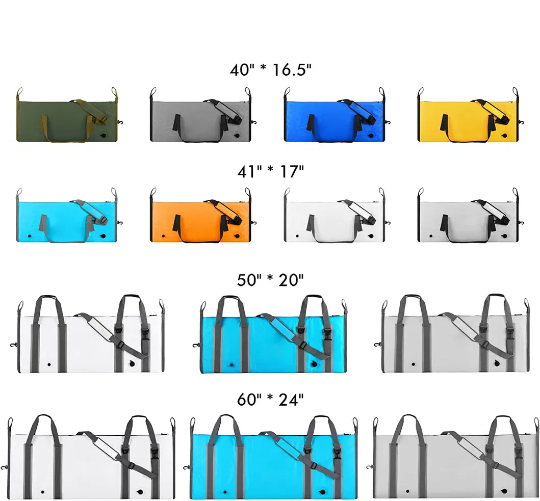 Leyi Custom Logo Portable PVC TPU Large Fishing Reel Soft Cooler Dry Waterproof Insulated Backpackice Cooler Fish Transport Bags