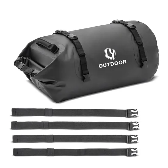 Leyi Customized Waterproof Roll Motorcycle Travel Outdoor Accessories Backpack Duffel Tail Saddle Dry Luggage Bag