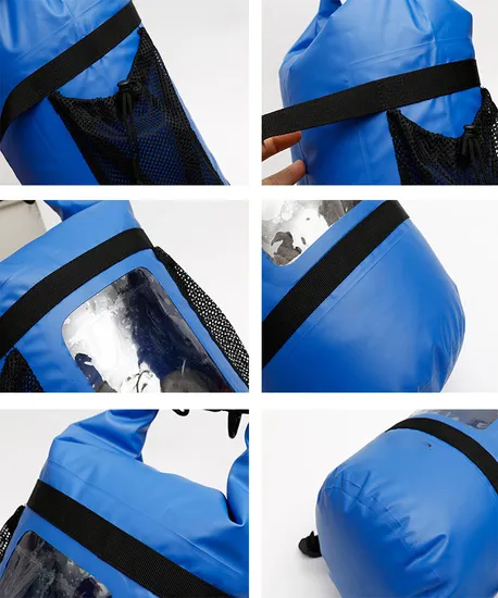 Waterproof Nylon Fabric Black Blue Color Backpack Other Casual Sports Backpacks Hiking Travel Shoulder Bag