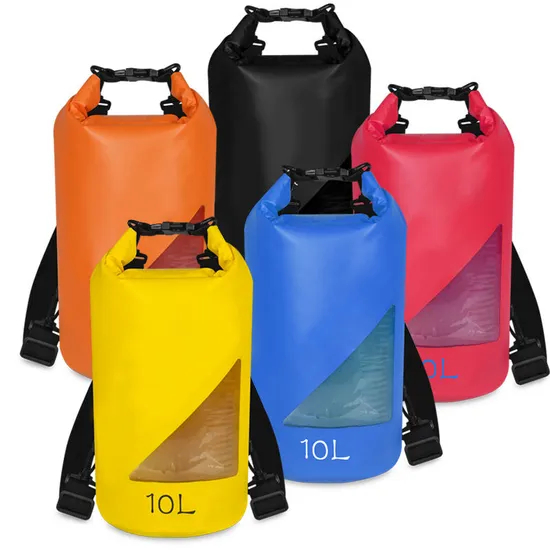 Leyi Good Quality Waterproof Roll Top Backpack Camping Backpack Waterproof Waterproof Cell Phone Bags