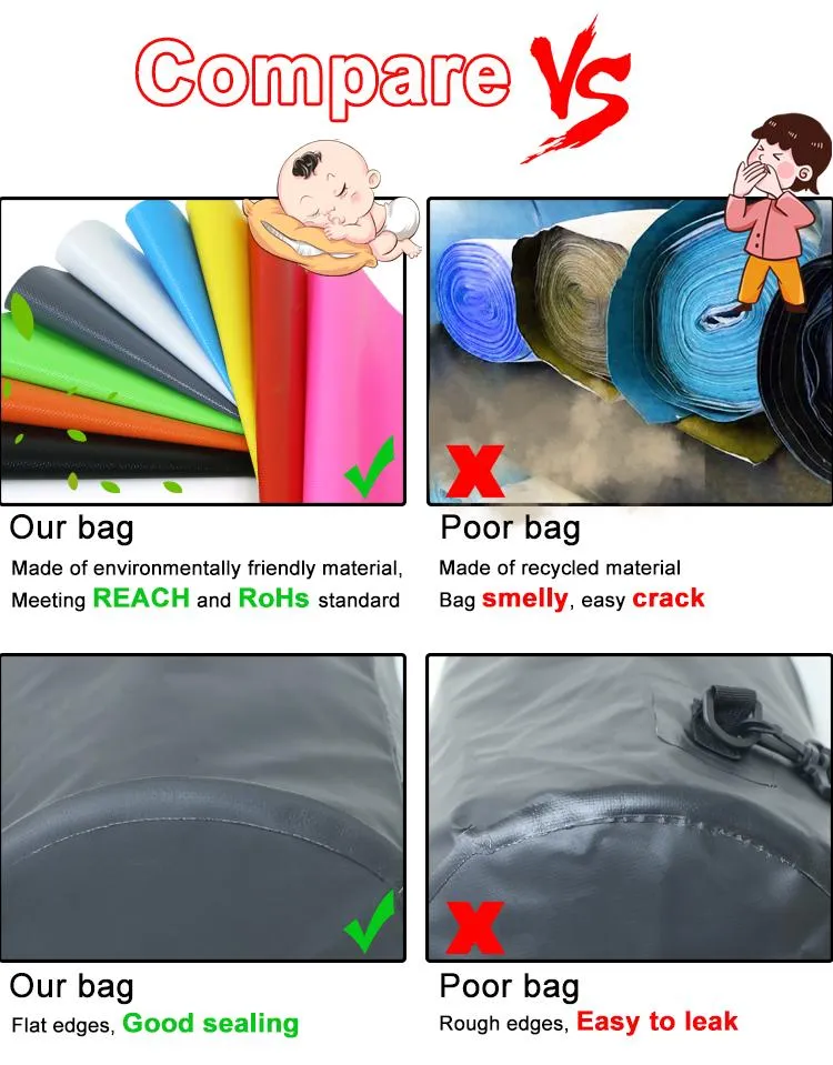 Leyi High Quality Personalized Dry Bag for Beach Wet and Dry Beach Bag, Backpack Waterproof Dry Bag