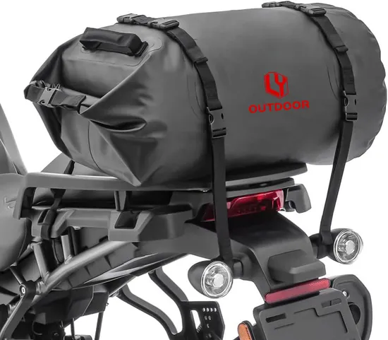 30L 50L Top Sell Motorcycle Travel PVC Tarpaulin Waterproof Roll Dry Bag Duffel Bag Motor Seat Tail Bag