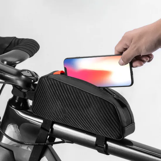 Leyi Wholesale Waterproof Bike Phone Bag Bicycle Bag Frame Front Top Bicycle Front Beam Bag Bicycle Anti-Beam Belt