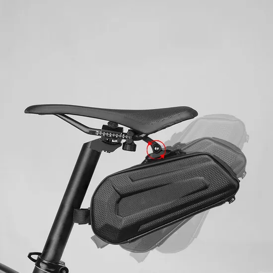Waterproof Large Capacity Bicycle Saddle Bag Double Zipper Shockproof Seat Post Rear Bike Bag Accessories