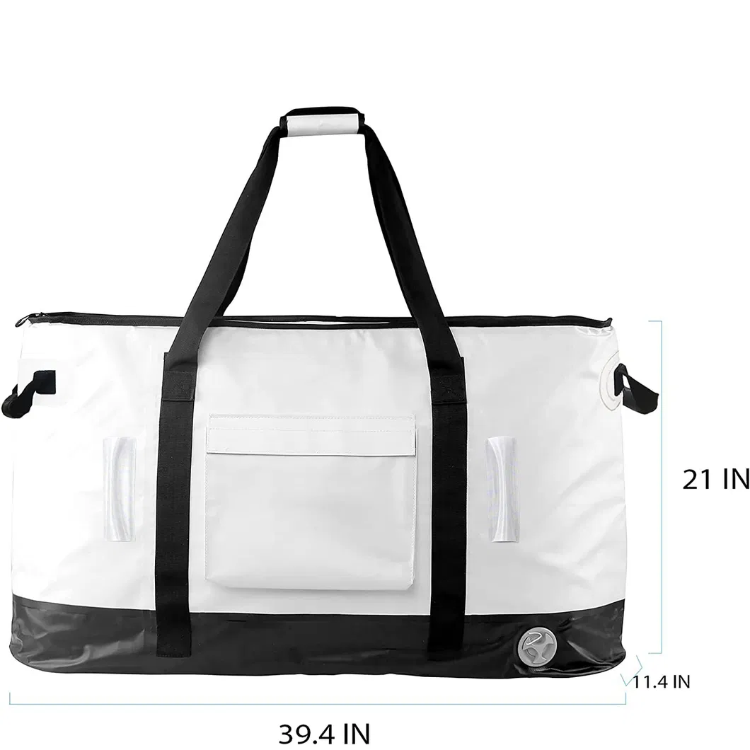 Leak Proof Fish Bag Large Portable Custom Logo PVC Durable Fishing Bag Waterproof Insulated Fishing Bag