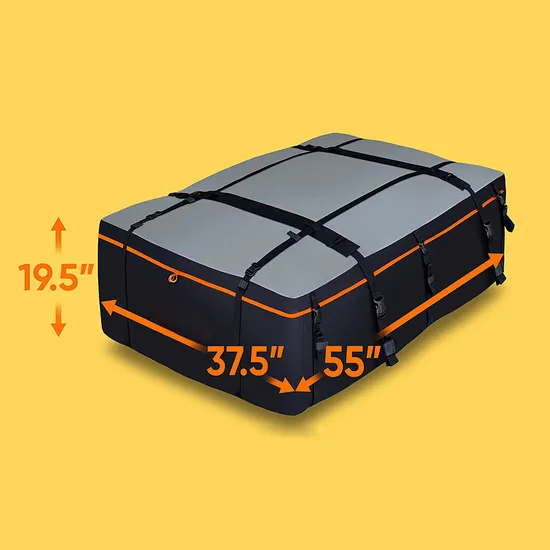 Leyi Roof Tope Cargo Bag with 4 Door Hookclosure, , Waterproof Bag on Roof Racks, Full Waterproof Roof Carrier Bag