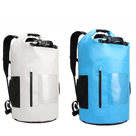 Custom Logo PVC Bicycle Camping Outdoor Fishing Kayak Swimming Laptop Dry Bag Backpack Waterproof Bags