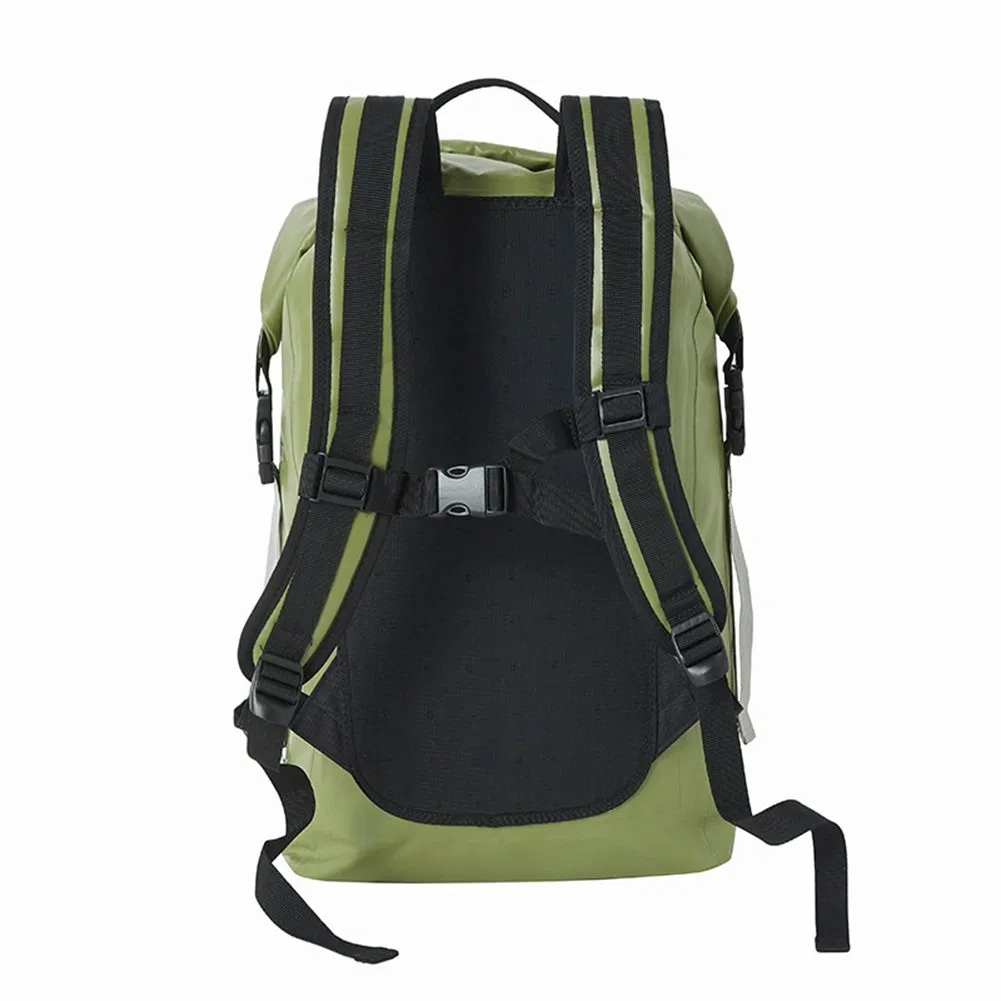 Custom Men Roll-Top Nylon Dry Bag Waterproof Backpack