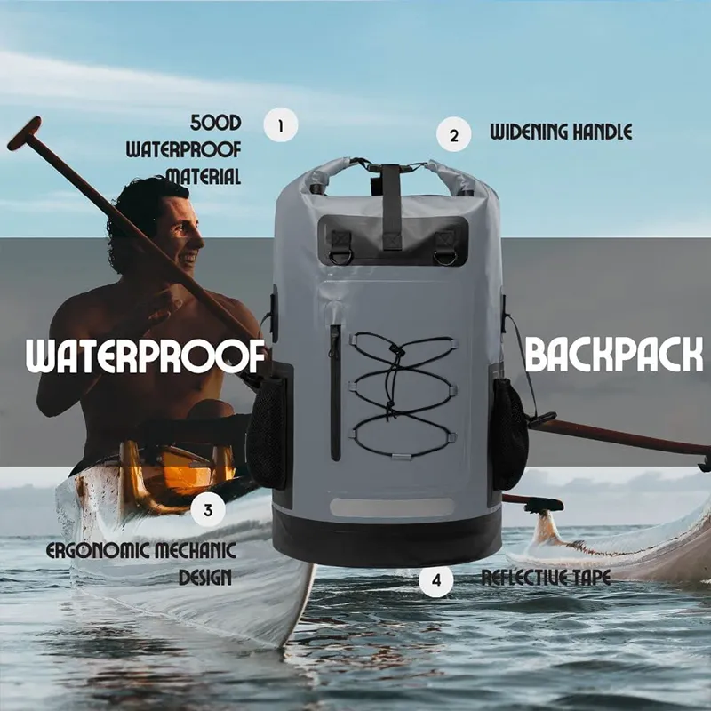 Leyi Wholesale Customization PVC Sport Travel Laptop School Backpack Camping Hiking Beach Waterproof Bag