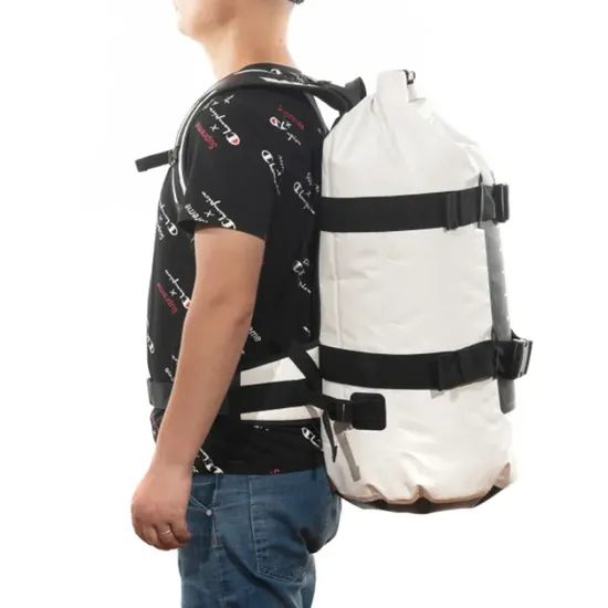 Leyi Wholesale Camping Leather Dry Hiking Sport Custom Logo Roll Top Backpack Waterproof Shoulder Bag
