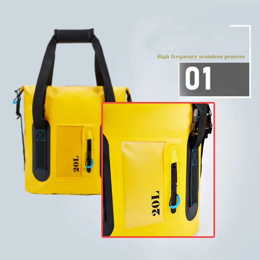 Leyi Wholesale Custom Logo Waterproof Handbag 500d PVC Tarpaulin Waterproof Dry Tote Bag