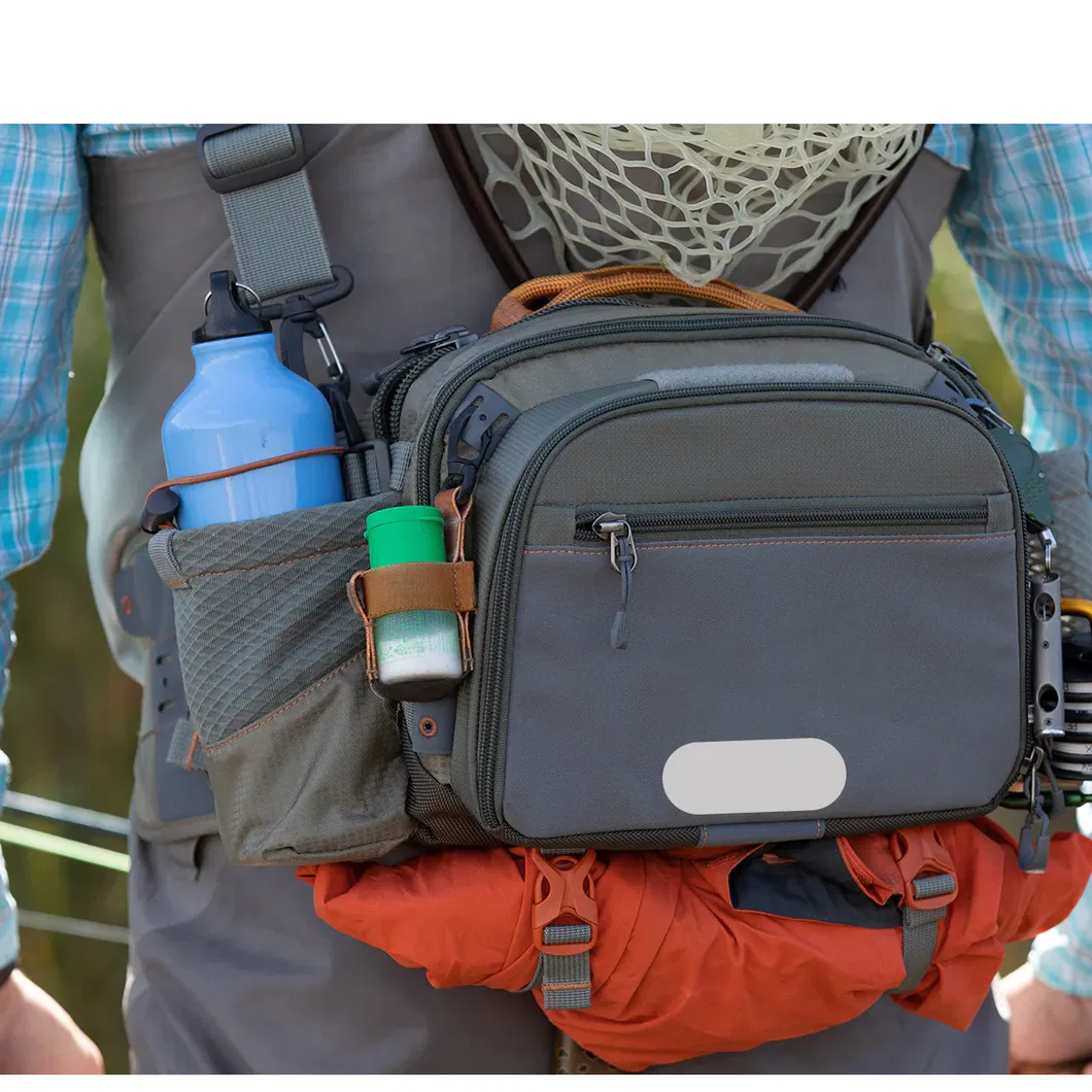 Leyi Newest Design Water-Resistant Outdoor Backpack Fishing Reel Safety Waterproof Fly Fishing Waist Bag