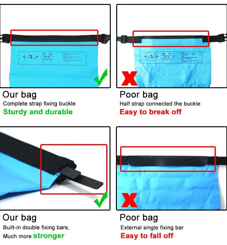 Leyi High Quality Personalized Dry Bag for Beach Wet and Dry Beach Bag, Backpack Waterproof Dry Bag