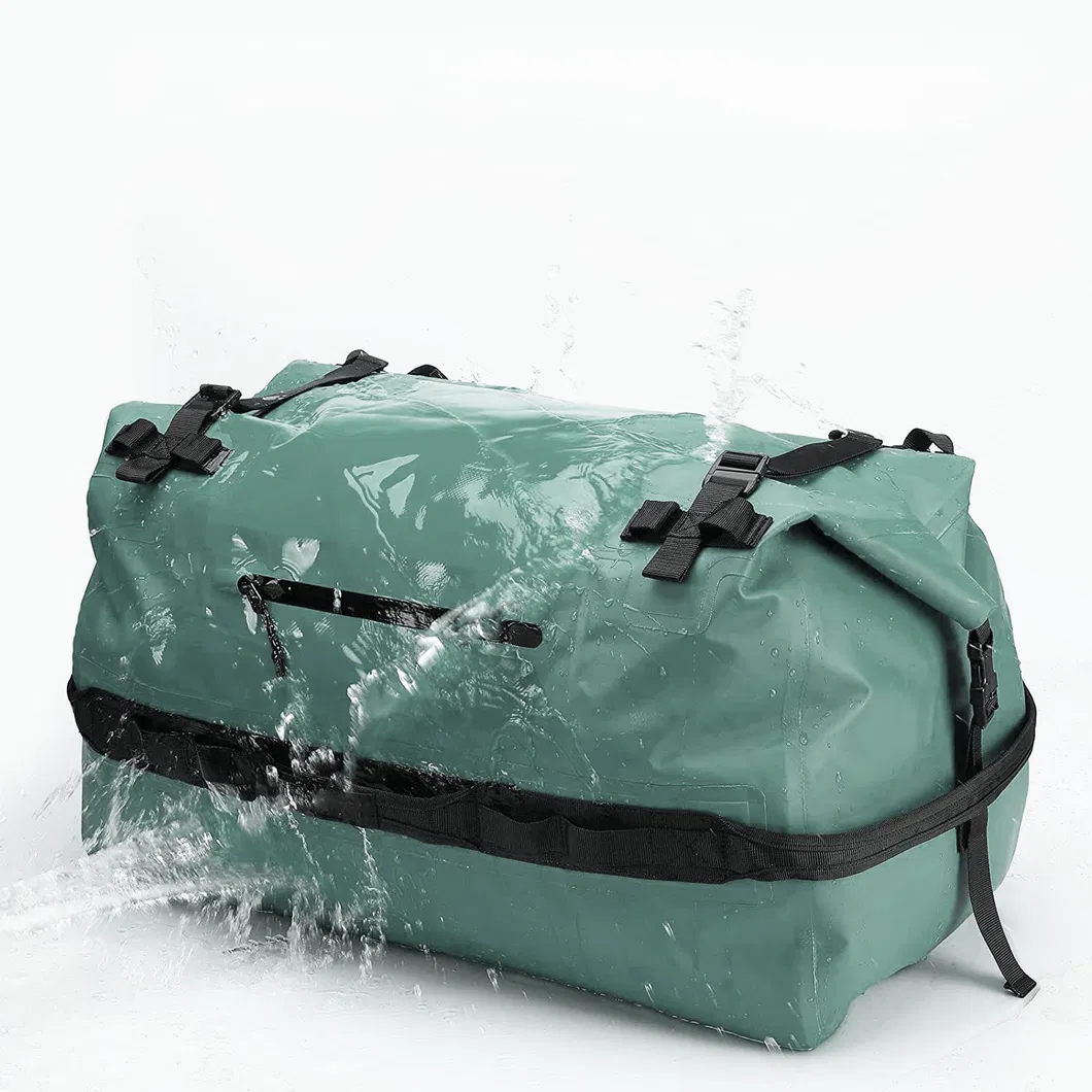 Leyi High Quality Foldable Travel Duffel Bag Leather Waterproof Duffel Large Travel Sport Bag White Duffle Bag Custom Logo