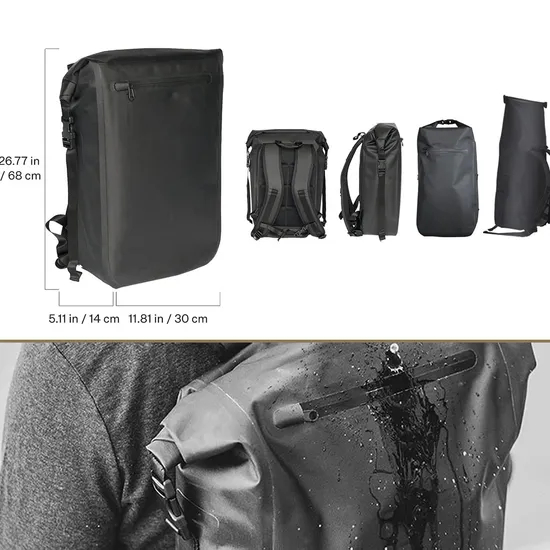 Leyi High-Capacity Outdoor Black Backpack Travel Bag, Bag Waterproof Laptop Sleeves Women Laptop Bag