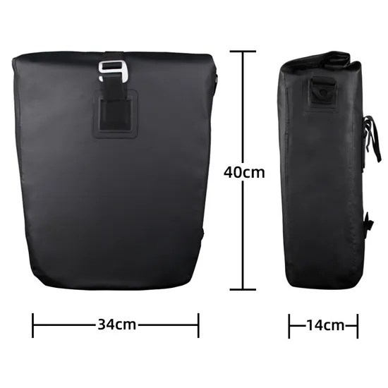 Leyi Bike Bags Saddle Bicycle Waterproof, Bicycle Pannier Rack Bag, Bag Outdoor Cycling Pouch Riding Pack Bag for Bike