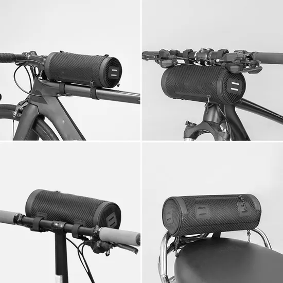 Leyi 2024 New Front Tube Reflective Strip Bicycle Handlebar Bags Bicycle Bag Frame Front Top ODM Bicycle Handlebar Bag