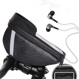 Leyi Phone Case Mobile Holder Cycling Top Tube Bag, Waterproof Bicycle Bag 3 in 1, Cycling Pouch Riding Bicycle Handlebar Bags