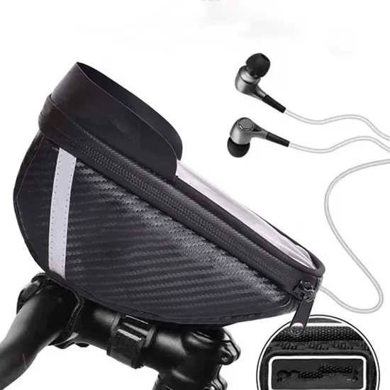 Leyi Phone Case Mobile Holder Cycling Top Tube Bag, Waterproof Bicycle Bag 3 in 1, Cycling Pouch Riding Bicycle Handlebar Bags