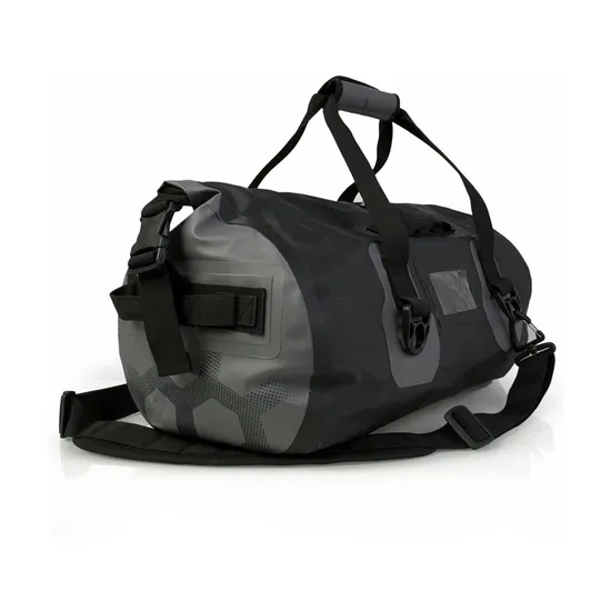 Leyi Motorcycle Tail Bag Motorbike Lightweight Waterproof Foldable Bag for Outdoor Travel Bag Black Duffle Sport Style