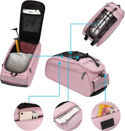 Leyi China Factory Saddle Bag Bicycle Bike Seat Pouch Bicycle Tail Bags Rear Bicy Seat Bag