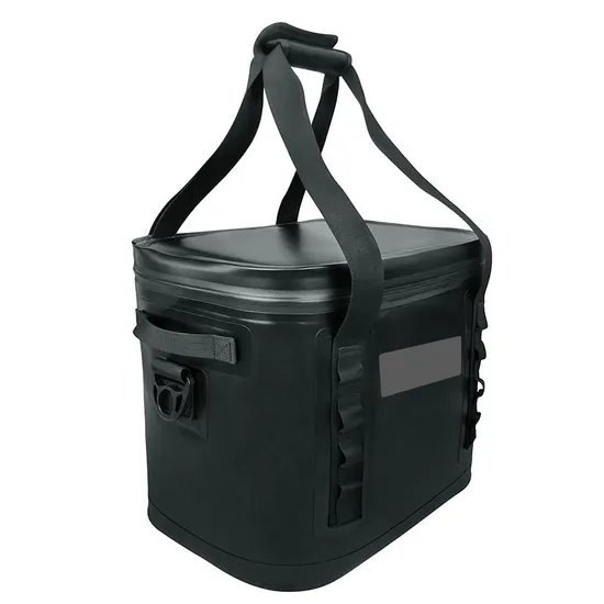 Custom Black Waterproof Cooler Bags Portable Outdoor Camping Picnic Soft Cooler Bag