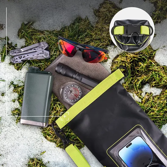 Leyi Waterproof Sport Backpack Mobile Phone Bags Cases Waterproof Pouch Beach Crossbody Bag for Outdoor Waterproof