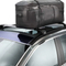 Leyi All Vehicles Roof Rack Storage Bag Water Roof Duffel PVC Leather Duffle Bag Foldable Solid Roof Top Bag Black