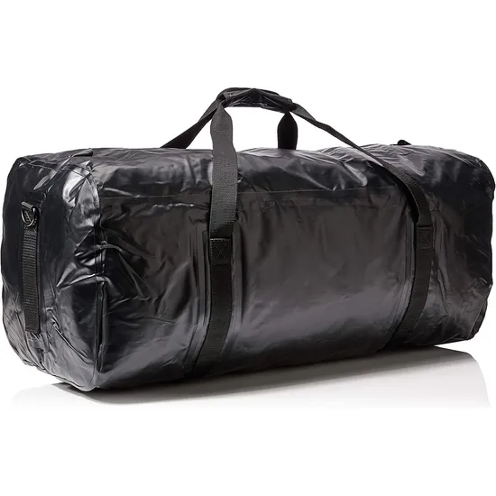 Leyi All Vehicles Roof Rack Storage Bag Water Roof Duffel PVC Leather Duffle Bag Foldable Solid Roof Top Bag Black