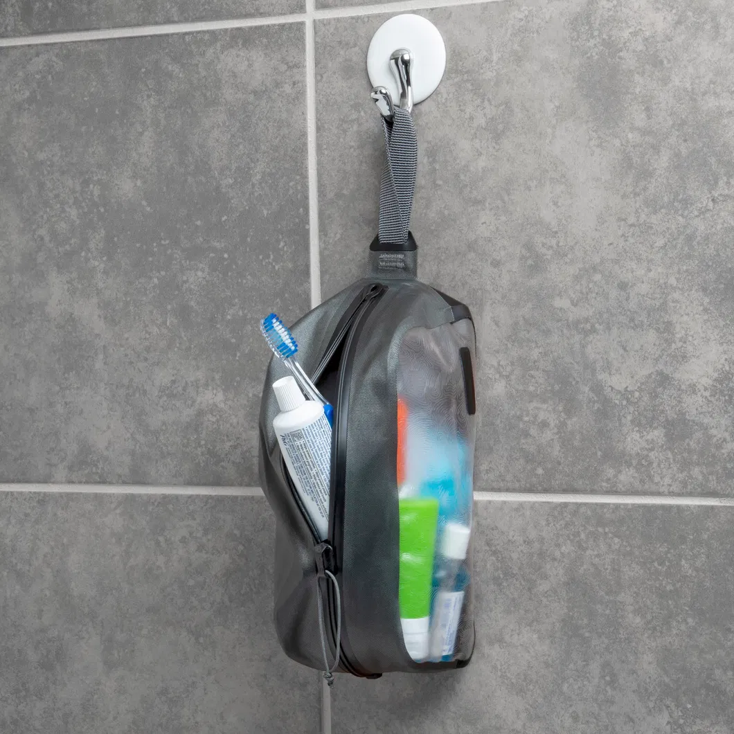 Leyi Waterproof Pouch for Toothbrush Travel Toiletry Bag with Hanging Hook Cosmetic Multi-Functional Toiletry Waterproof Bag
