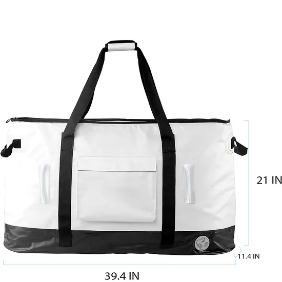 Leak Proof Fish Bag Large Portable Custom Logo PVC Durable Fishing Bag Waterproof Insulated Fishing Bag