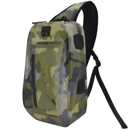 Waterproof Outdoor 500d PVC Single Sling Chest Bags Camouflage Mens Shoulder Chest Bag