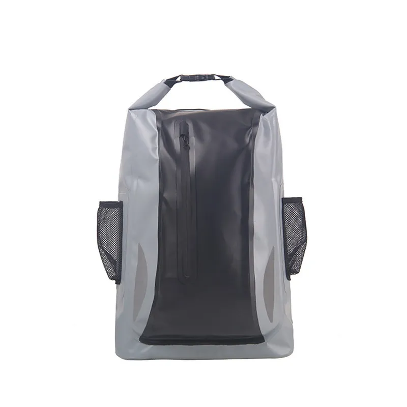 Leyi Custom Logo Unisex Patchwork Softback Hiking Backpacks Plastic Bags Wholesale Zipper Pouch Waterproof